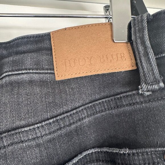 Judy Blue 90's Washed Black High Waist Straight Leg Jeans 13/31 Petite - Picture 9 of 15